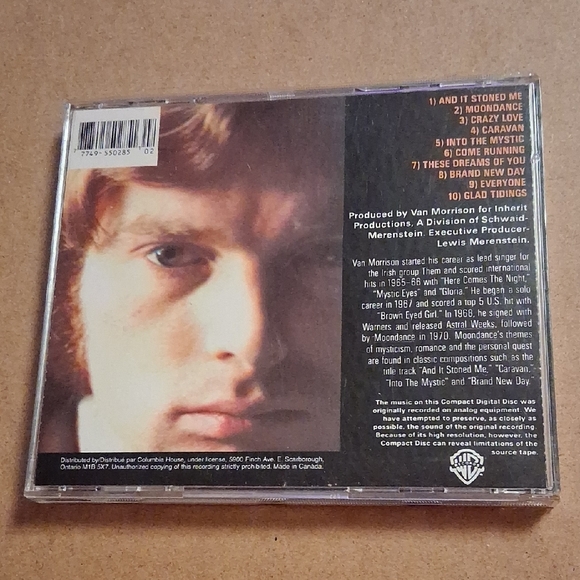 Van Morrison - Moondance CD (Beige/Brown Cover) - Picture 7 of 10